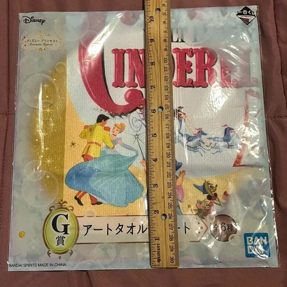 Disney Princess Japan Kuji Hand/Face Towel-Cinderella - Picture 5 of 5